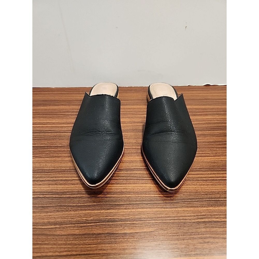 Mi.iM Womens Pointed Toe‎ Slip On Shoes Mules Black Size 7